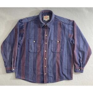 VTG 80s Levi's Outdoor Alaska Shirt Made in USA  Size Large Heavy Flannel Grunge